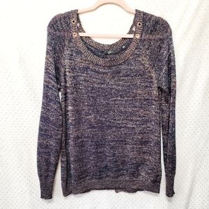 Copper Metallic Sweater *Back Detail* Sz S*
